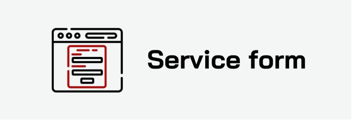 Service request form